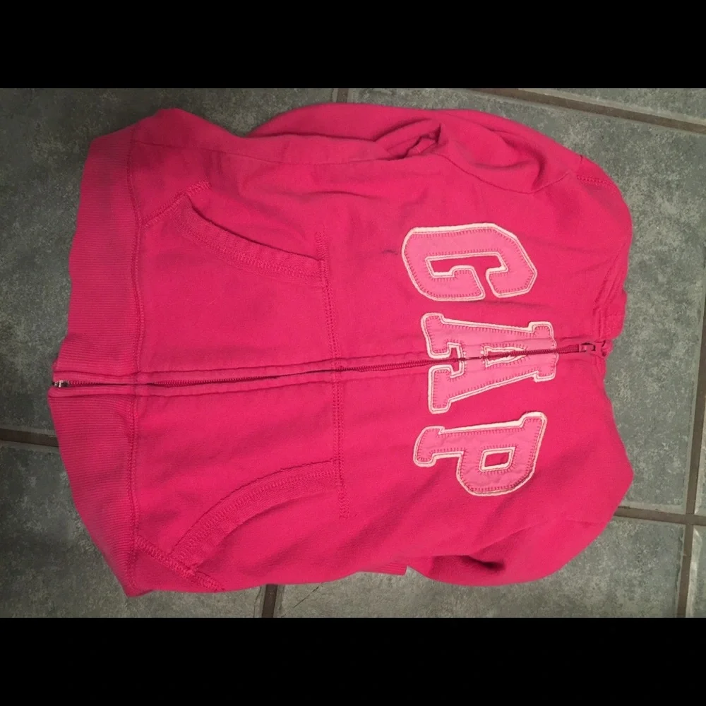 Gap Logo Pink Hoodie Sweatshirt Sz S (6/7)